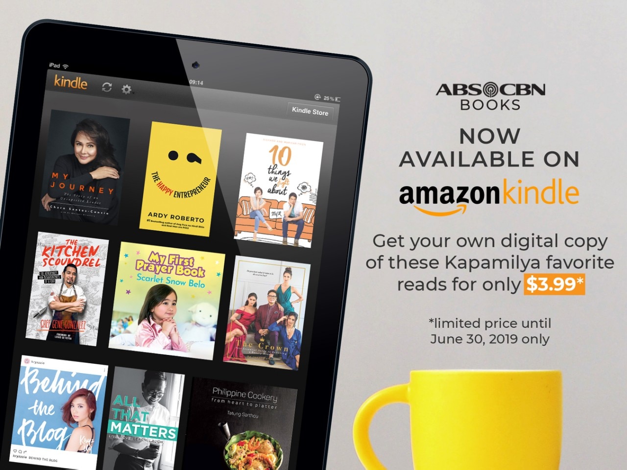 ABS-CBN Books Goes Digital Via Amazon Kindle